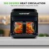 imageNutrichef 58 Quart Air Fryer  81 Preset Cook Modes  Transparent Fry Bowl for Best Cooking Results  Cook Shrimp Steak Fries Wings Chicken ampamp More  Precise Temperature Control ampamp Time  GreyGrey