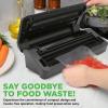 imageNutrichef Automatic Food Vacuum Sealer with Double Sealing Function Electric Air Sealing System for Dry Liquid ampamp Moist Foods Reduces Food Waste Preserve Freshness of Proteins Fruits Vegetables