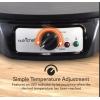 imageNutrichef Electric Crepe Maker ampamp Griddle Cooktop  Nonstick 12 Inch Aluminum Hot Plate with LED Indicator Lights ampamp Adjustable Temperature Control  Wooden Spatula ampamp Batter Spreader Included
