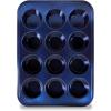 imageNutriChef 12cup Blue Oven Muffin Pan NonStick Coated Layer Surface Even Heating Muffin Tray for Muffins Cupcakes Pastries ampamp Mini Pies Used for Model Number NCBK6TRnonstick muffin pan  blue