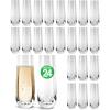 imageNutriChef 2Piece Stemless Champagne Flutes Set  64quot Tall Crystal Glasses with Thick Heavy Base  Prosecco Wine Flute Highball Glass Mimosa Cocktail Glass Set Bar Glassware  Dishwasher SafeSet of 24