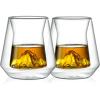 imageNutriChef DoubleWall Insulated Drinking Glasses  8 oz Set of 2 Mugs Insulated Tumblers for Hot or Cold Drinks Coffee Soda Cocktails and More  Microwave and Dishwasher Safe SweatFree Design