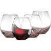 imageNutriChef Stemless 8 Wine Glasses 15 Ounces Hand Blown Glasses for Home Bar ampamp Restaurant Dishwasher Safe Gift Set for Wine Lovers FriendsSet of 4