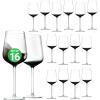 imageNutriChef Stemmed Wine Glasses Set of 2 22oz Crystal Clear Red or White Wine Glass LeadFree ampamp Dishwasher Safe Glasses for Wine Drink Water Restaurants And Housewarming Gifts22 Ounces