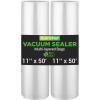 imageNutriChef Vacuum Sealer Bags 8x50 Rolls 2 pack for Food Saver Seal a Meal NutriChef Weston Commercial Grade BPA Free Heavy Duty Great for vac storage Meal Prep or Sous Vide211x50