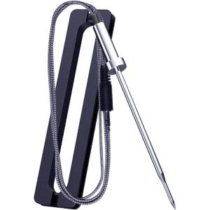 imageNutriChef Smart Bluetooth BBQ Grill Thermometer  Digital Display Stainless Dual Probes Safe to Leave in Outdoor Barbecue Meat Smoker  Wireless Remote Alert iOS Android Phone WiFi App  PWIRBBQ602pc Probes