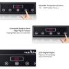 imageNutriChef Countertop Burner Infrared Cooktop Ceramic Cookware Electric Stovetop Black Tempered Glass LCD Display Keep Warm 1200W 120V PKST16