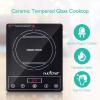 imageNutriChef Countertop Burner Infrared Cooktop Ceramic Cookware Electric Stovetop Black Tempered Glass LCD Display Keep Warm 1200W 120V PKST16