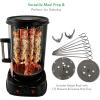 imageNutriChef Countertop Vertical Rotating Oven  Rotisserie Shawarma Machine Kebob Machine Stain ampamp Heat Resistant Door ampamp Energy Efficient Includes Kebob Rack with 7 Skewers PKRTVG34
