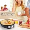 imageNutriChef Crepe Maker  Cooks Bacon Roti Tortillas ampamp Omelets  Easy to Clean Detachable Cooktop  12 inch Cook Area with Adjustable Temperature  Includes Wooden Spatula ampamp Batter Spreader