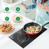 imageNutriChef Induction Cooktop 2 Burner Electric Stove  Adjustable Temperature Digital Touch Sensors StainResistantEasytoClean Induction Hot Plate 20 x 11 Inch  1800 Watt
