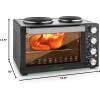 imageNutriChef Kitchen Convection Oven  Electric Countertop Rotisserie Toaster Oven Cooker with Food Warming Hot Plates 30 quart AZPKRTO28