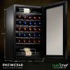 imageNutriChef PKCWC340 Wine Fridge 34 Bottle Single Zone Beverage Chiller 935L Capacity 33x19x17 IN BlackBlack