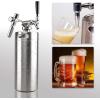 imageNutriChef Pressurized Growler Tap System  128oz Stainless Steel Homebrew Mini Keg Dispenser Portable Kegerator Kit  Co2 Pressure Regulator Keeps Carbonation for Craft Beer Draft 