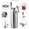 imageNutriChef Pressurized Growler Tap System  128oz Stainless Steel Homebrew Mini Keg Dispenser Portable Kegerator Kit  Co2 Pressure Regulator Keeps Carbonation for Craft Beer Draft 