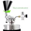 imageNutriChef Pressurized Growler Tap System  128oz Stainless Steel Homebrew Mini Keg Dispenser Portable Kegerator Kit  Co2 Pressure Regulator Keeps Carbonation for Craft Beer Draft 