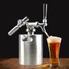 imageNutriChef Pressurized Growler Tap System  Stainless Steel Mini Keg Dispenser Portable Kegerator Kit  Co2 Pressure Regulator Keeps Carbonation for Craft Beer Draft and Homebrew  64oz