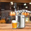 imageNutriChef Pressurized Growler Tap System  Stainless Steel Mini Keg Dispenser Portable Kegerator Kit  Co2 Pressure Regulator Keeps Carbonation for Craft Beer Draft and Homebrew  64oz