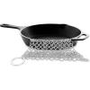 imageNutriChef Stainless Steel Cast Iron Cleaner  394quotx394quot Rustproof Dishwasher Safe Chainmail Metal Scraper Cleaning Tool for Preseasoned Pans Pot Dutch Oven Skillet Wok Waffle Iron  NutriChef NCCISSC84
