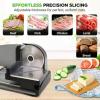imageNutriChef Stainless Steel Meat Slicer Blade  Electric Home Meat Slicer Blade Replacement for NUGJ801  PrecisionCut Serrated Blade for Meat Slicing  783Inch 005Inch Blade Thickness