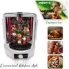 imageNutriChef Vertical Rotisserie Oven Roaster  Electric Shawarma ampamp Kebab Machine with Skewers Basket Tower Poultry Rack Drip Tray  For Chicken Turkey Lamb Beef  White