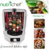imageNutriChef Vertical Rotisserie Oven Roaster  Rotating ShawarmaKebab Machine with Skewer and Rack Basket Tower Roasting Rack Poultry Tower Drip Tray  For Meat Chicken Turkey Lamb  PKRT15 WhiteWhite