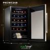 imageNutrichef 18 Bottle Slim Wine Fridge  Red ampamp White Wine Chiller  Adjustable Temperature Control 41F to 64F  Ultra Quiet Operation  Mini Wine Cooler for Home ampamp Office 30x13x17 INGray