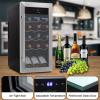imageNutrichef 18 Bottle Slim Wine Fridge  Red ampamp White Wine Chiller  Adjustable Temperature Control 41F to 64F  Ultra Quiet Operation  Mini Wine Cooler for Home ampamp Office 30x13x17 INBlack
