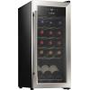 imageNutrichef 18 Bottle Slim Wine Fridge  Red ampamp White Wine Chiller  Adjustable Temperature Control 41F to 64F  Ultra Quiet Operation  Mini Wine Cooler for Home ampamp Office 30x13x17 INBlack