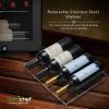 imageNutrichef 18 Bottle Slim Wine Fridge  Red ampamp White Wine Chiller  Adjustable Temperature Control 41F to 64F  Ultra Quiet Operation  Mini Wine Cooler for Home ampamp Office 30x13x17 INBlack
