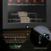 imageNutrichef 24 Bottle Wine Fridge  Dual Zone Wine Chiller  Adjustable Temperature 41F to 64F  Ultra Quiet Operation  Wine Cooler For Home ampamp Office  Free Standing 31x19x20 IN  BlackBlack