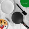 imageNutrichef Electric Crepe Maker  8inch Nonstick Cooktop with OnOff Switch  Cooks Roti Tortillas ampamp Pancakes  Automatic Temperature Control ampamp Cool Touch Handle  Includes Food Bowl Whisk ampamp SpatulaBlack