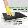 imageNutrichef Electric Hot Plate Tray Dish Warmer with Black Glass Top  Ideal for Home Buffet Parties Kitchen ampamp Dinners  Portable ampamp Perfect for Tables or Countertops  145 L x 86 WSize 165 x 11 Inches
