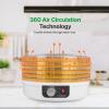 imageNutrichef Food Dehydrator Machine  Dehydrates Beef Jerky Meat Food Fruit Vegetables ampamp Dog Treats  Great For At Home Use  HighHeat Circulation for Even Dehydration  5 Easy to Clean TraysMilky