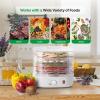 imageNutrichef Food Dehydrator Machine  Dehydrates Beef Jerky Meat Food Fruit Vegetables ampamp Dog Treats  Great For At Home Use  HighHeat Circulation for Even Dehydration  5 Easy to Clean TraysWhite
