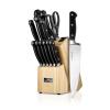 imageNutriChef 13Piece Kitchen Knife Set with Wooden Block  Precision Crafted Stainless Steel Knives with Scissors ampamp BuiltIn Sharpener  Lightweight Durable ampamp Razor Sharp  Dishwasher Safe NCKNS13