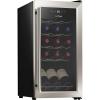 imageNutriChef PKCWC340 Wine Fridge 34 Bottle Single Zone Beverage Chiller 935L Capacity 33x19x17 IN BlackStainless Steel