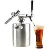 imageNutriChef Pressurized Growler Tap System  Stainless Steel Homebrew Mini Keg Dispenser Portable Kegerator Kit  Co2 Pressure Regulator Keeps Carbonation for Craft Beer Draft  64 oz