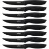 imageNutriChef Steak Knife Set of 8  Premium Serrated Stainless Steel Kitchen Knife Set  Ergonomic Design Sharp Blades NonStick ampamp RustResistant  Perfect for Home BBQs ampamp Restaurants BlackBlack