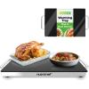 imageNutrichef Electric Hot Plate Tray Dish Warmer with Black Glass Top  Ideal for Home Buffet Parties Kitchen ampamp Dinners  Portable ampamp Perfect for Tables or Countertops  145 L x 86 WSize 165 x 11 Inches
