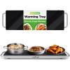 imageNutrichef Electric Hot Plate Tray Dish Warmer with Black Glass Top  Ideal for Home Buffet Parties Kitchen ampamp Dinners  Portable ampamp Perfect for Tables or Countertops  145 L x 86 W224 x 67 Inches