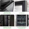 imageNutriChef 27 Bottle Wine Fridge  Dual Zone Wine Chiller  Adjustable Temperature 41F to 64F  Ultra Quiet Operation  Wine Cooler For Home amp Office  Free Standing 43x11x23 IN  Black