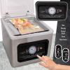 imageNutriChef Automatic Vacuum Sealer for Food 350W CommercialGrade Stainless Steel Food Vacuum Sealer for Meat Vegetables amp Sous Vide 8L Adjustable Chamber Includes 10 Reusable Bags 18 x 14 x 14