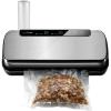 imageNutriChef Food Vacuum Sealer Machine 110W Stainless Steel Automatic Chamber Vacuum Sealer with LED Touch Controls For Food Storage 5 Reusable Vacuum Bags Hose amp Wine Stopper 14 x 6 x 3