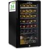 imageNutriChef PKCWC340 Wine Fridge 34 Bottle Single Zone Beverage Chiller 935L Capacity 33x19x17 IN Black