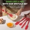 imageNutriChef 23Piece Baking Utensil Collection with Measuring Tools Silicone Mats Spatulas Whisk amp Oven Mitts  Complete Kitchen Utensils Set and Baking Tool Set Suitable for Home BakersBlack