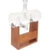 imageNutriChef Glass Whiskey Decanter  780ml Barrel Whiskey Carafe Alcohol Decanter Set Glasses Decanter w Spigot Stopper amp Base For Brandy Wine Cognac Rum Gin Scotch Bourbon37 Ounces