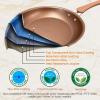 image3 Pcs Nonstick Fry Pan Set  HighQuality NonStick Basic Kitchen Cookware Set PFOAPFOS Free Compatible with Models NCCW14S and NCCW20S  NutriChef NCW14FP3SGold