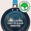 imageNutriChef Nonstick Cookware Excilon Home Kitchen Ware Pots amp Pan Set with Saucepan Frying Pans Cooking Pots Lids Utensil PTFEPFOAPFOS free 11 Pcs GrayBlue