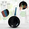 imageNutriChef Nonstick Cookware Excilon Home Kitchen Ware Pots amp Pan Set with Saucepan Frying Pans Cooking Pots Lids Utensil PTFEPFOAPFOS free 11 Pcs Purple Diamond One sizeRoyal Blue